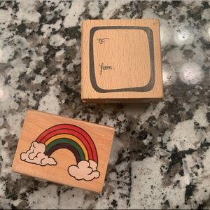 Rainbow & “To & From” Stamps